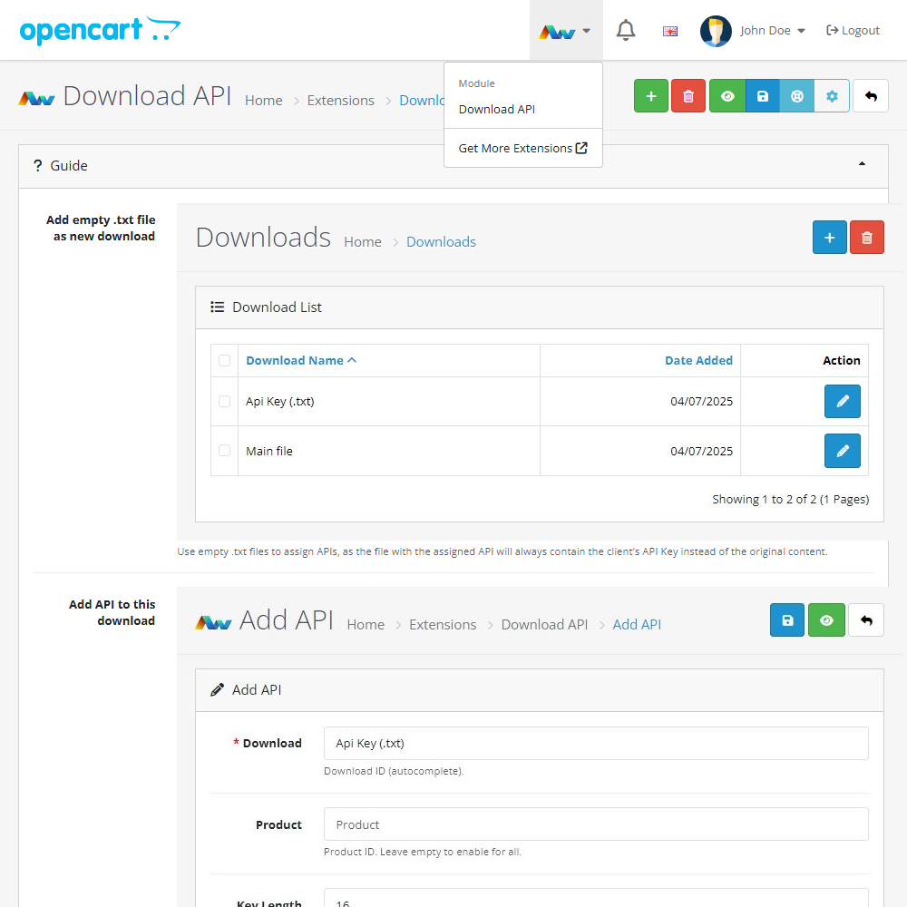 Download API Download API