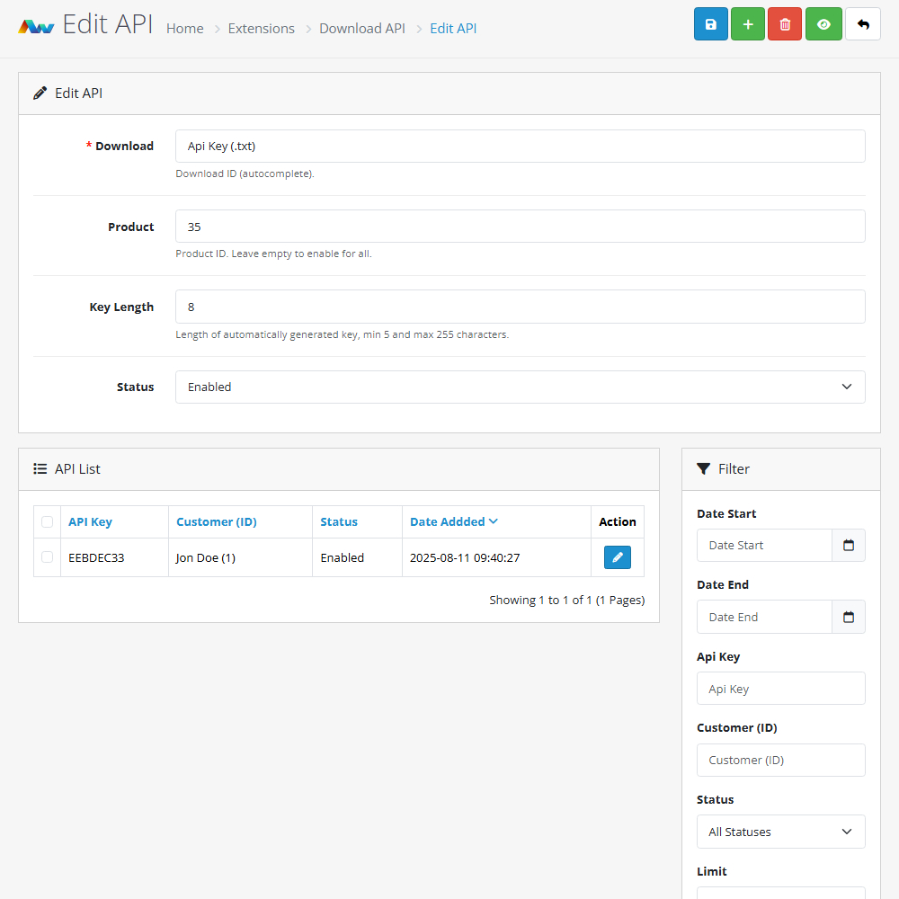 Download API Download API