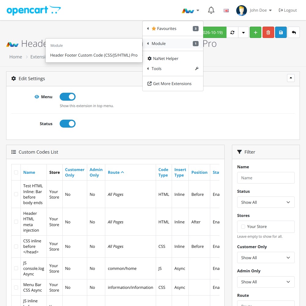 Header Footer Custom Code (CSS/JS/HTML) Pro Header Footer Custom Code (CSS/JS/HTML) Pro