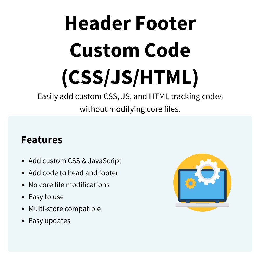 Header Footer Custom Code (CSS/JS/HTML) Header Footer Custom Code (CSS/JS/HTML)