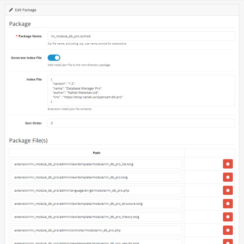 Package Generator