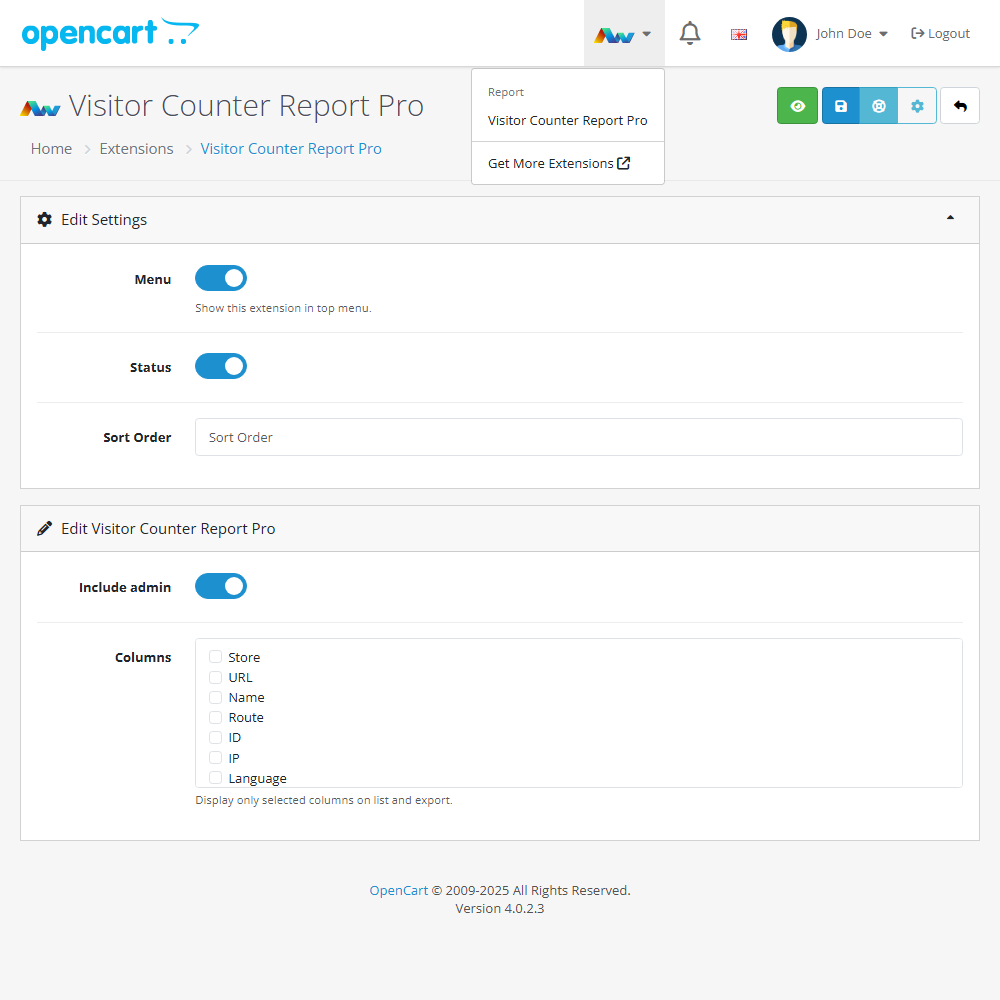 Visitor Counter Report Pro